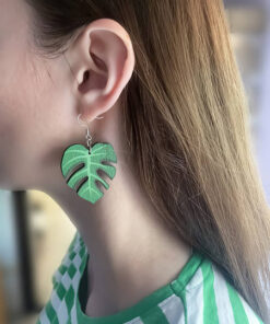 Alternative view of Дерев'яні сережки з розписом 11