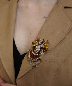 Alternative view of Брошка “Мотанка коричнева”