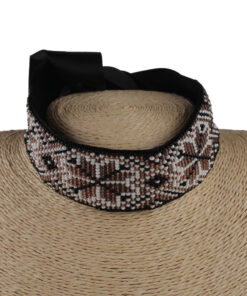 Гердан стрічковий, бежевий орнамент