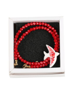 Alternative view of Намисто червоне "Пташка"