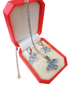 Набір блакитний "Квіткові ластівки"