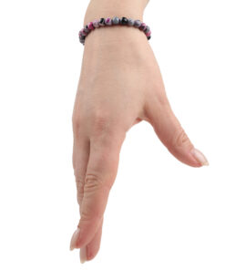 Браслет з агату рожевого