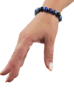 Браслет з агату синій