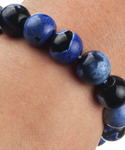 Alternative view of Браслет з агату синій