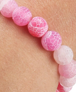 Alternative view of Браслет з агату рожевий матовий
