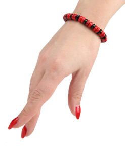 Браслет з агату і коралу