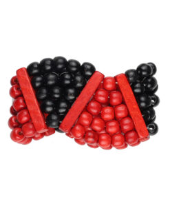 Alternative view of Браслет червоно-чорний, дерев'яний