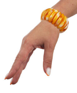 Браслет з імітацією янтаря (заокруглений)