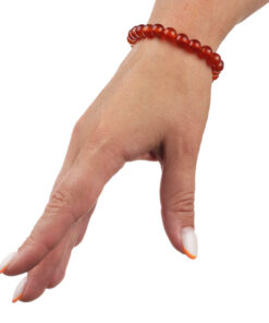 Браслет з сердоліка світлий