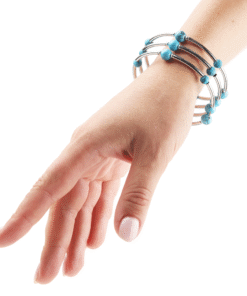 Браслет спіраль бірюза