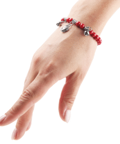 Браслет з коралу, з підвісками