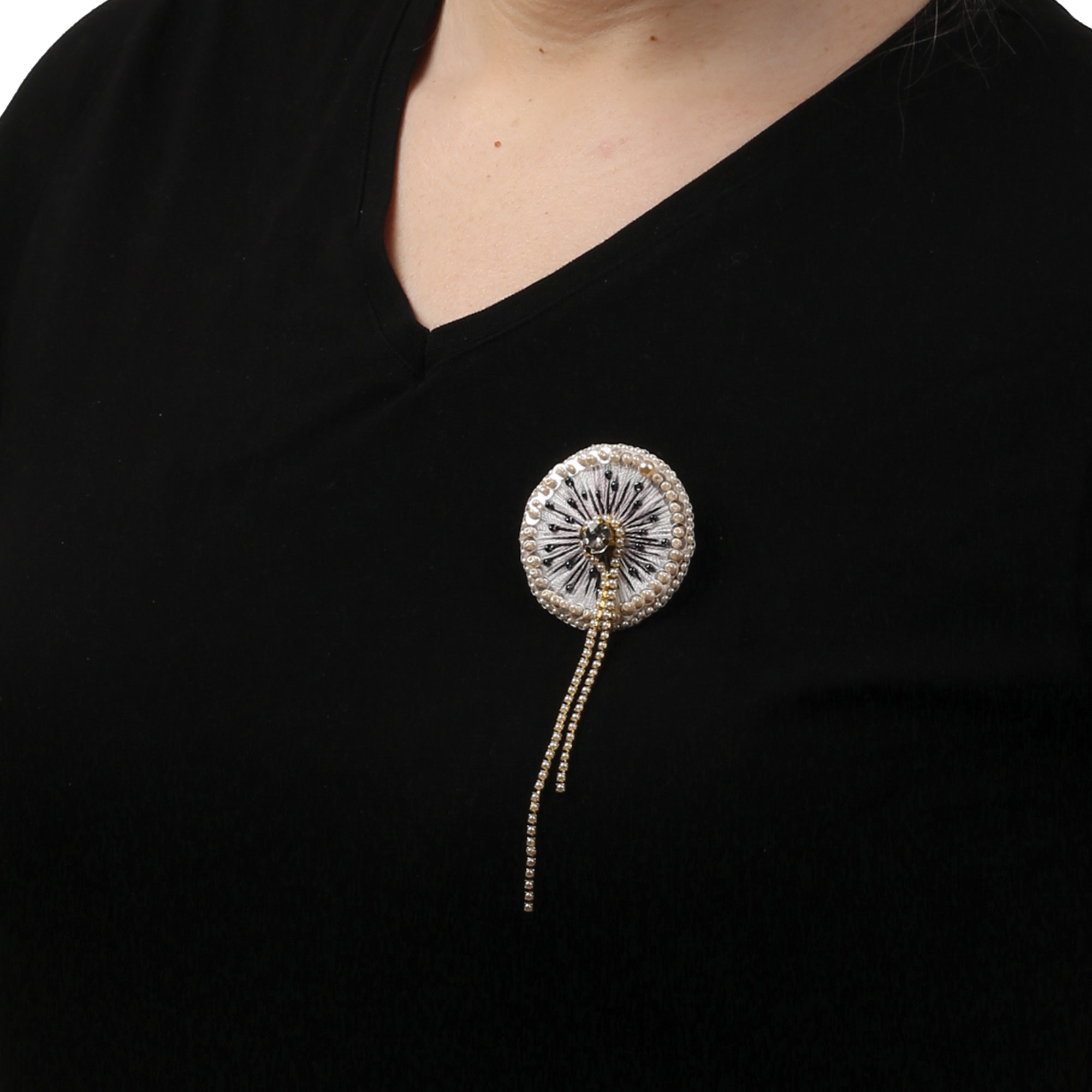 Брошка Кульбаба 5,5х4 см - Зображення 3