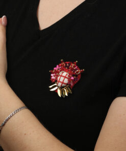 Alternative view of Брошка Мотанка червона велика 5х4 см