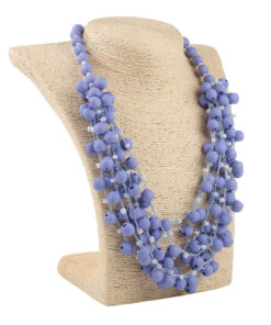 Намисто бузкове, дерев'яне