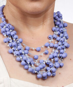 Alternative view of Намисто бузкове, дерев'яне