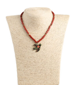 Намисто керамічне "Пташка"