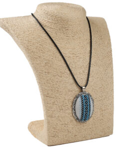 Кулон вишитий синій "Вишиванка"