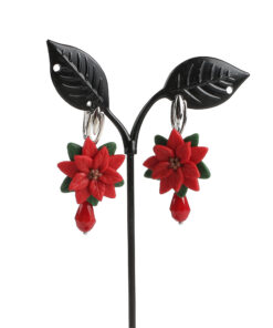 Alternative view of Сережки "Пуансетія"