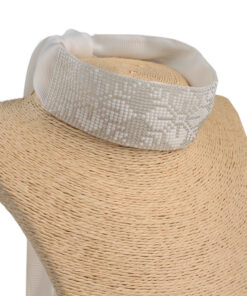 Гердан стрічковий великий Квіти білі