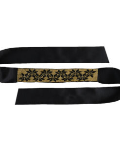 Alternative view of Гердан стрічковий великий Геометрія чорно-золотий