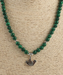 Намисто з малахіту "Пташка"