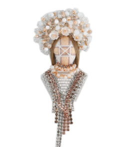 Брошка бежева "Мотанка"