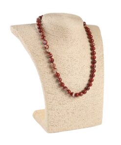 Намисто з яшми темно-червоне