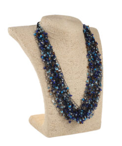 Кольє “Павутинка” синє