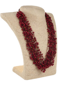 Кольє “Павутинка” червоне