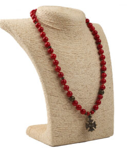 Alternative view of Намисто корал з хрестиком