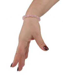 Браслет з рожевого кварцу