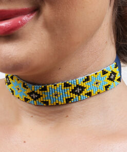 Alternative view of Гердан стрічковий, блакитно-жовто-блакитний