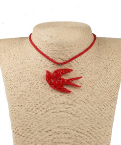 Alternative view of Ластівка гострокрила з тисненням червона