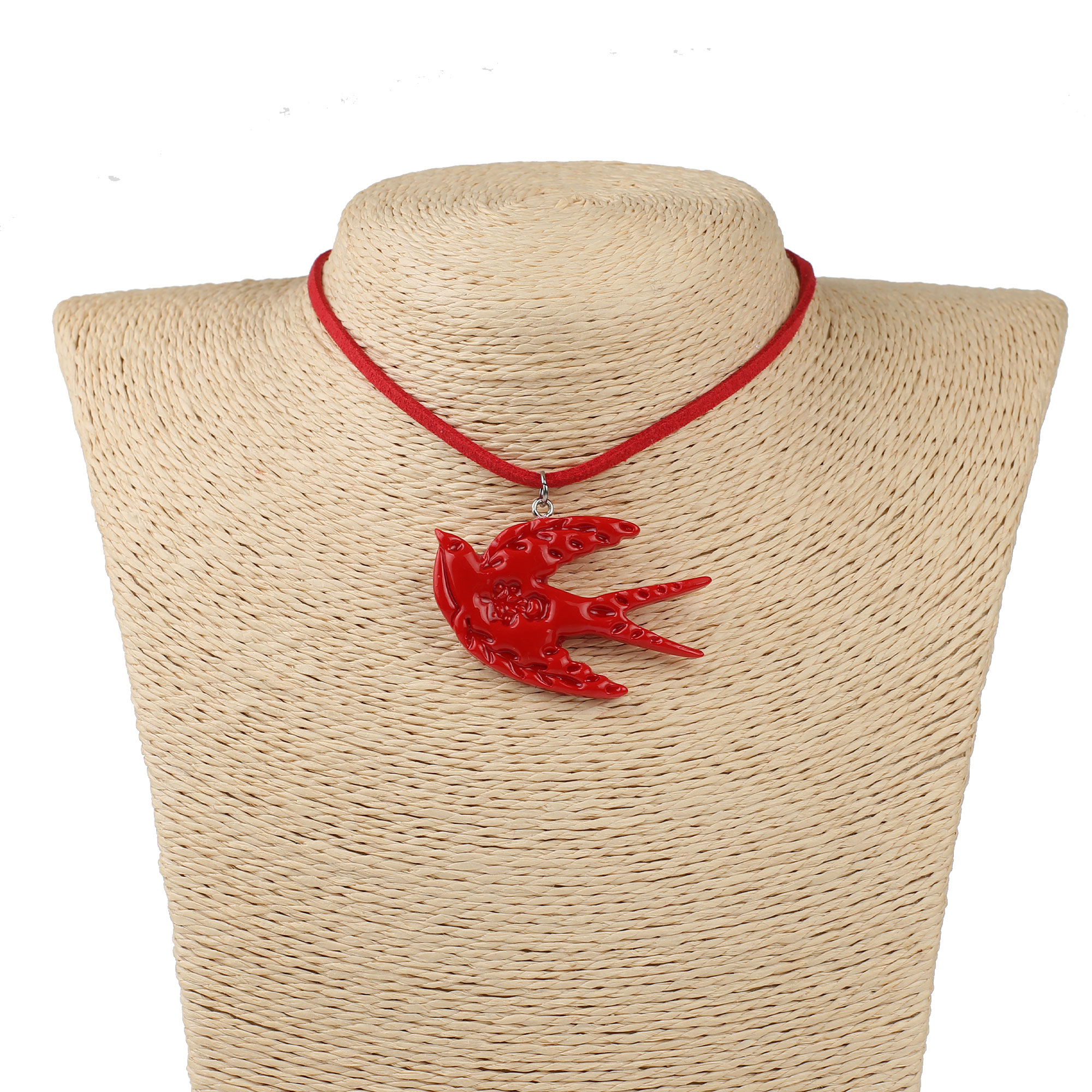 Ластівка гострокрила з тисненням червона - Зображення 2