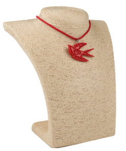 Ластівка гострокрила з тисненням червона