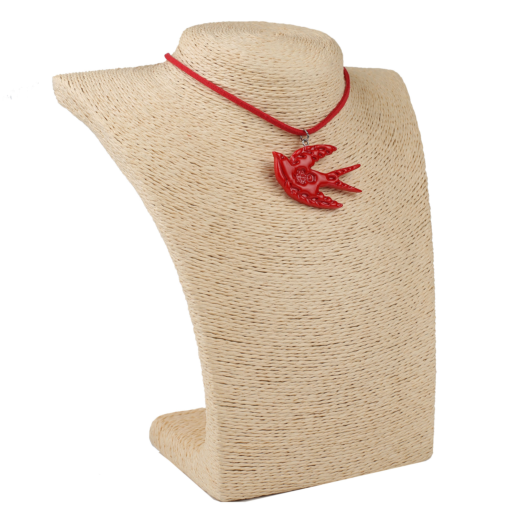 Ластівка гострокрила з тисненням червона