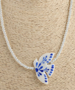 Ластівка з перлинками "Синенька квіточка"