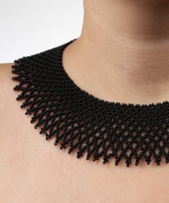 Силянка з бісеру чорна