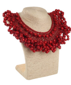 Комірець червоний з дерева