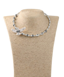 Намисто керамічне сіре "Ластівка"