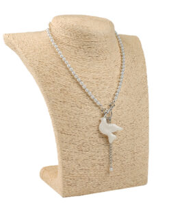 Підвіска “Горлиця”  з перлинками