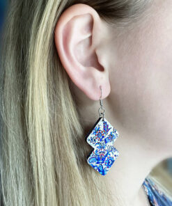 Alternative view of Дерев'яні сережки з розписом 8