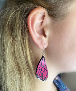 Alternative view of Дерев'яні сережки з розписом 4