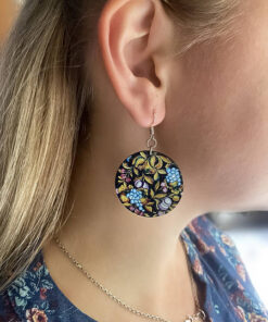 Alternative view of Дерев'яні сережки з розписом 2