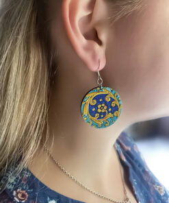 Alternative view of Дерев'яні сережки з розписом 1