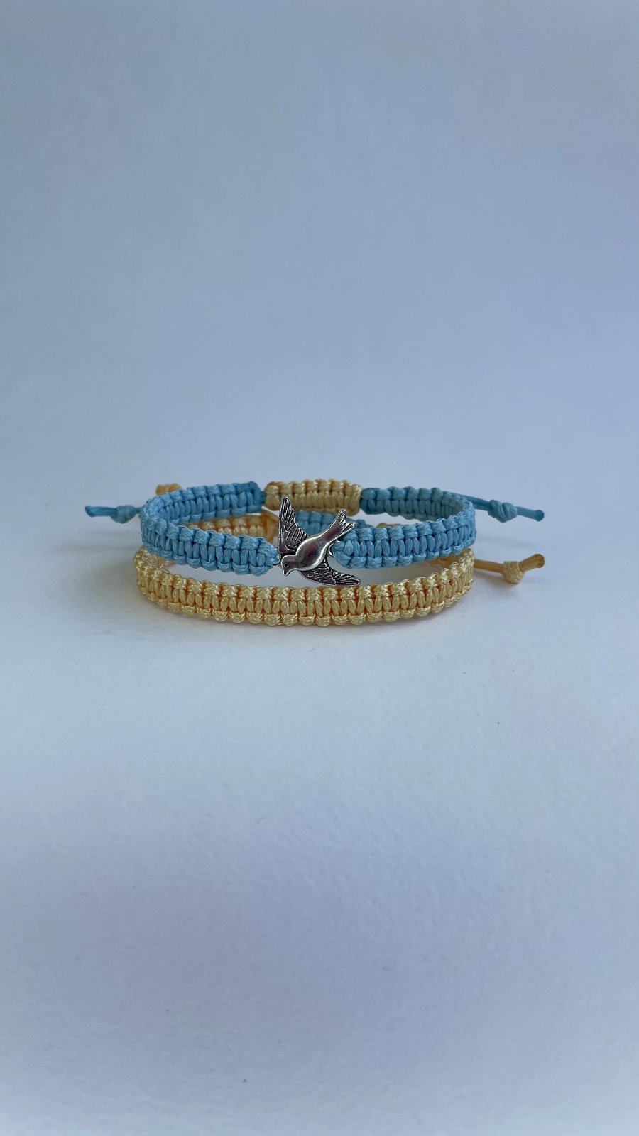 Браслет плетений "Пташка" з кулоном