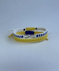 Браслет плетений "Безкінечність" з кулоном